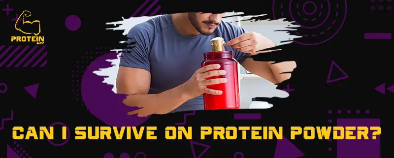 Kan jeg overleve på proteinpulver?