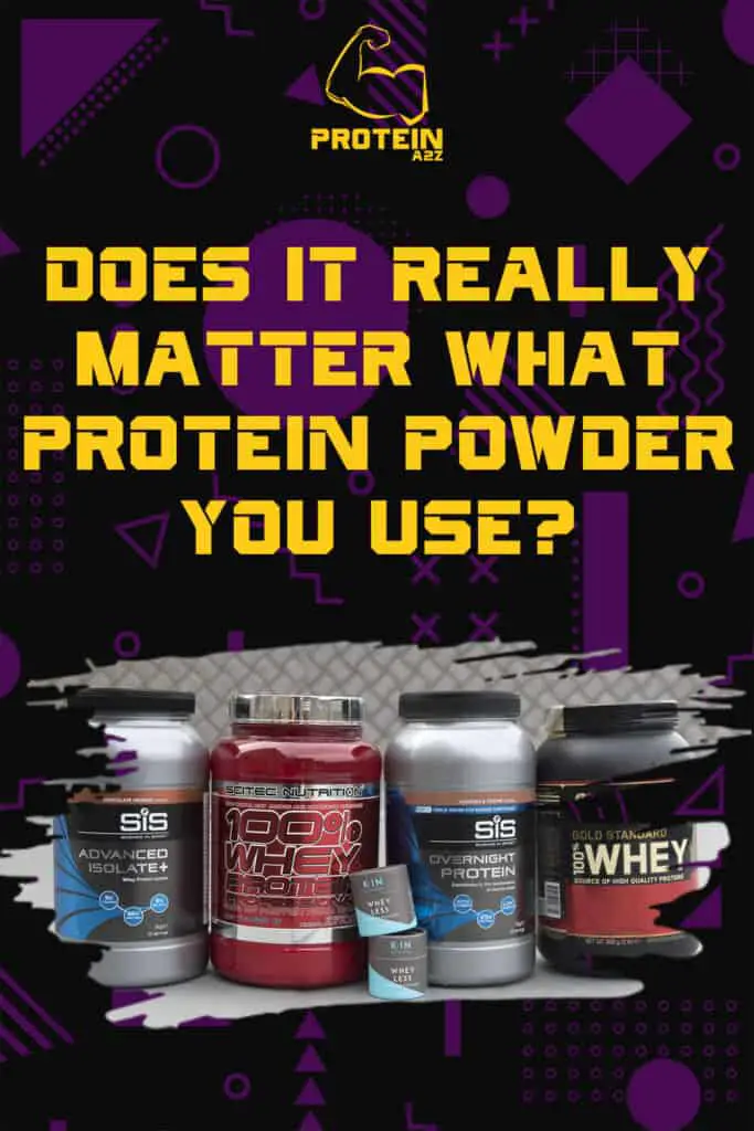 Does it really matter what protein powder you use?