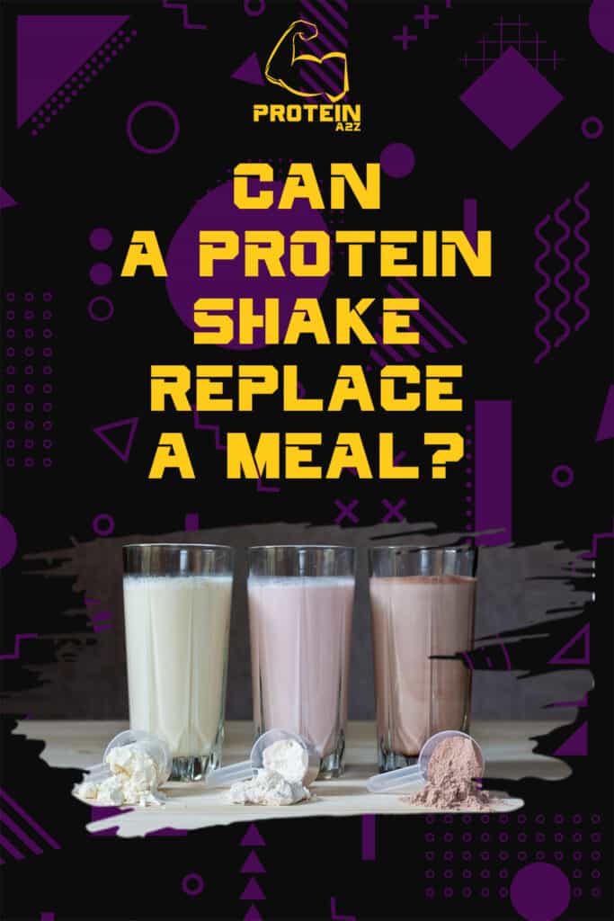 Can a protein shake replace a meal?