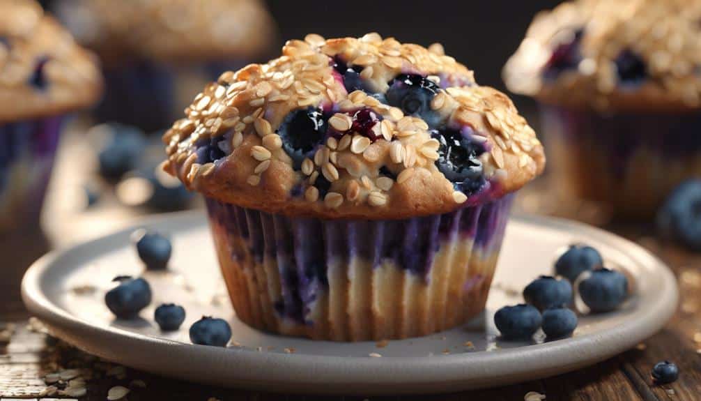 delicious muffins with antioxidants