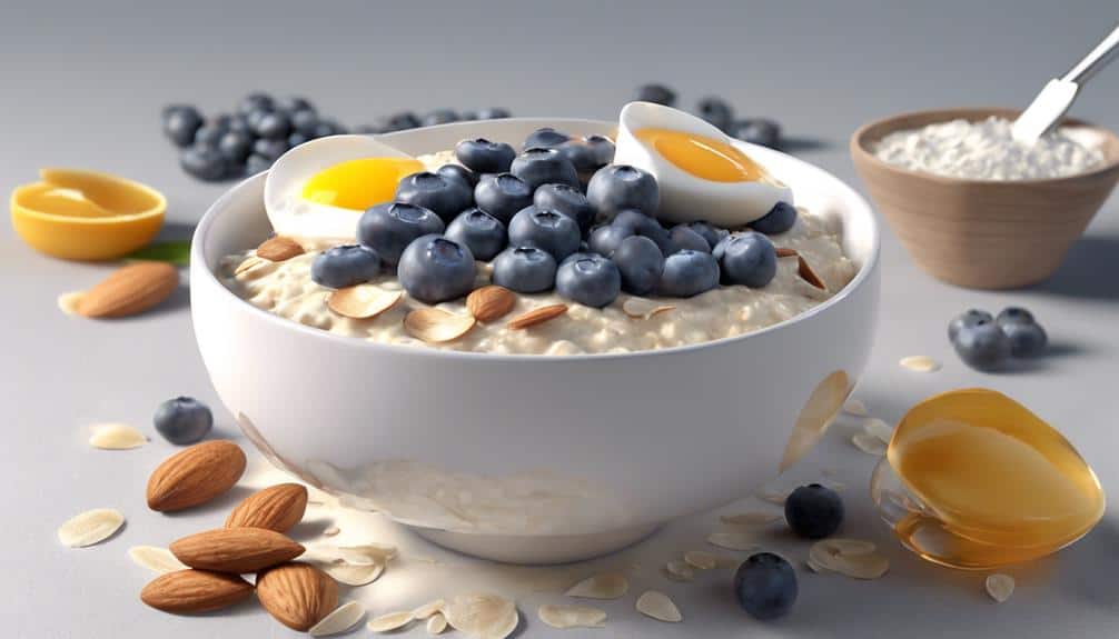 healthy breakfast with oats