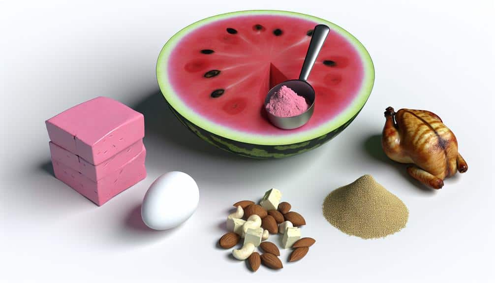 protein content in watermelon