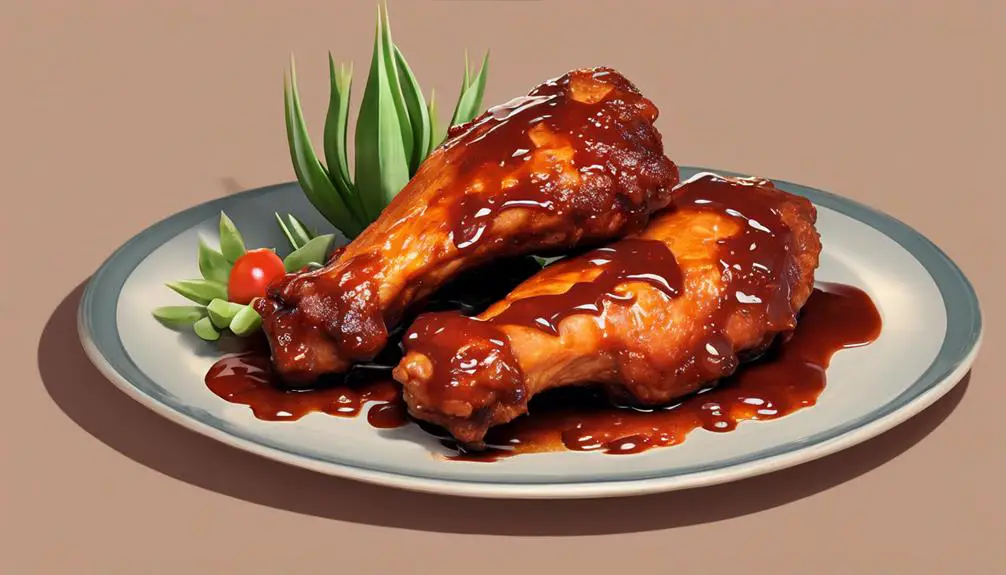 tasty bbq sauce wings